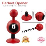 NANDInfotech Perfect Opener Arthritis Jar Opener and 8-in-1 Home Kitchen Tool Sets Red