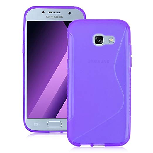 Galaxy A5 2017 TPU Cover , Skypillar Canada, Anti-Scratches Slim Fit Flexible Soft Silicone Rubber Case, for Samsung Galaxy A5 SM-A520 / A520W - Purple