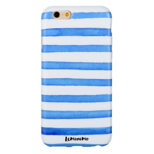 iPhone 6S Case, Leminimo(TM) Anti Shock Design TPU Flexible Case For iPhone 6 6S [4.7 inch Display] - Striped Sailor Print Pattern Slim Fit Snap On Shell Full Protection Case