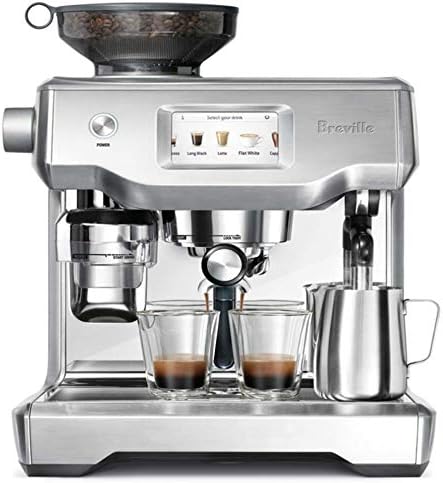 Breville 1 Oracle Touch Dual Boiler Touchscreen Automatic PID Espresso Machine-BES990BSS, 2.1, White