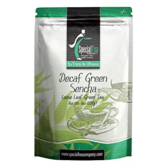 Special Tea Loose leaf Green Tea, Decaf Green Sencha, 8 Ounce