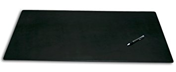 Dacasso Leatherette Office Desk Pad, 38 by 24-Inch, Black