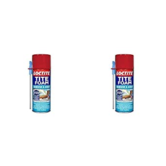 Loctite 2243625 Tite Foam Window & Door Sealant, Polyurethane Foam, White (Pack of 2)