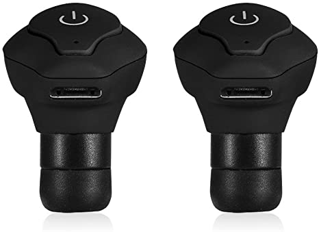 Zerone Waterproof Twins True Wireless Earbuds, Noise Cancelling Bluetooth Earbuds Sport Stereo Mini Bluetooth Headphones V4.2 with Built-in Mic(Black) 商品名称