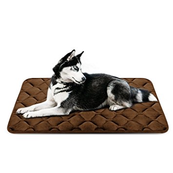 Sleeping Dog Bed Mat Soft Fleece Anti-slip Machine Washable Pad by HeroDog