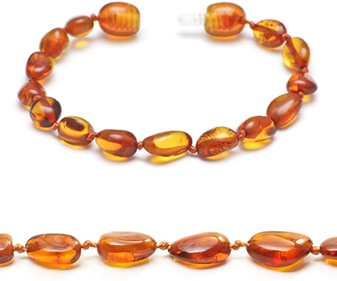 Baltic Amber Anklet - Baltic Amber Bracelet - Premium Baltic Amber Beads - That are 50% Richer and in Higher Value