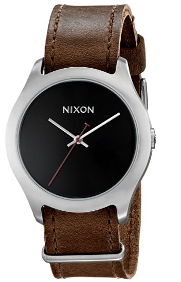 Nixon Women's Mod Stainless Steel Watch with Leather Band