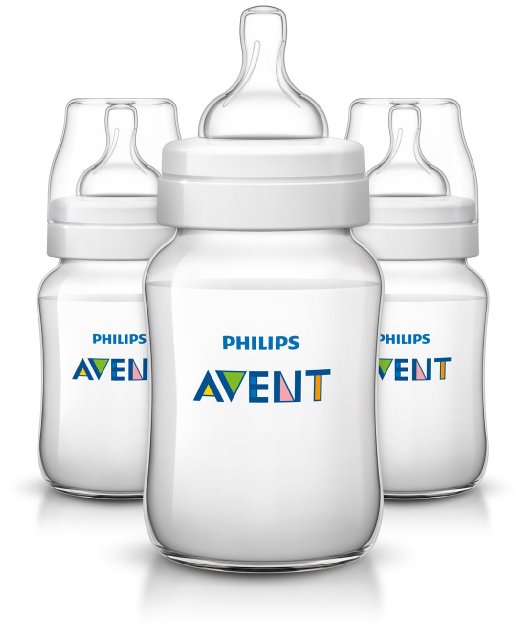 Philips Avent Anti-colic  Baby Bottles Clear, 9oz 3 Piece