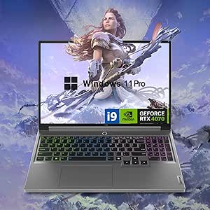 Lenovo Newest Legion 16" QHD  i9 RTX 4070 Gaming Laptop, 16" QHD  (2560 x 1600) 165 Hz, Intel i9-14900HX, NVIDIA GeForce RTX 4070 (Boost Clock 2175MHz, TGP 140W), 64GB RAM, 2TB SSD, Windows 11 Home