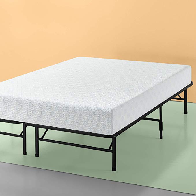 Zinus Set, Full 10 Inch Gel-Infused Green Tea Memory Foam Mattress and Shawn SmartBase Platform Bed Frame / Mattress Foundation