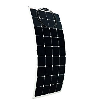 ALEKO 100W 100-Watt Semi Flexible Solar Monocrystalline Panel 12V Solar Module Power System