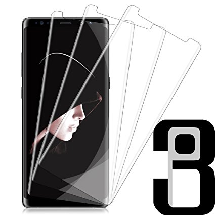 Galaxy Note 8 Screen Protector [3 Pack][Case Friendly] [Not Full Coverage] [Bubble Free] HD Clear PET Film Screen Protector for Samsung Galaxy Note 8[Not Glass]