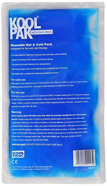 Koolpak Reusable Hot and Cold Pack 16 x 28cm