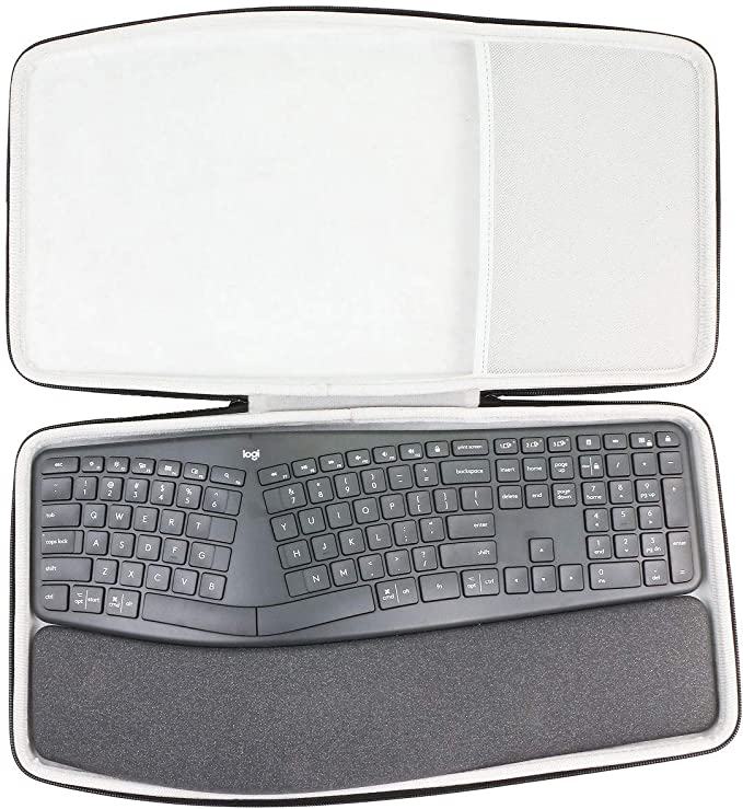 co2crea Hard Travel Case for Logitech Ergo K860 Wireless Ergonomic Keyboard