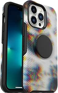 OtterBox iPhone 13 Pro Otter   Pop Symmetry Series Case - DIGITONE (Graphic), integrated PopSockets PopGrip, slim, pocket-friendly, raised edges protect camera & screen