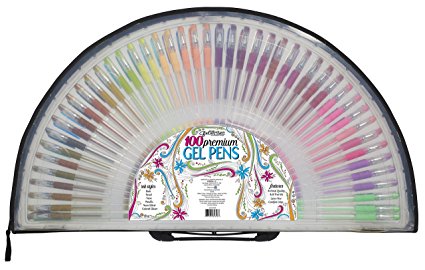 ECR4Kids GelWriter Gel Pens Set Premium Multicolor in Semi-Circle (100-Count)