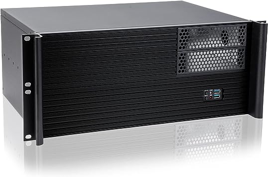 RackChoice 4U Short Depth Mini-ITX/M-ATX Server Chassis 2x5.25 2x3.5 2x2.5 Bays Support Standard PS2 ATX PSU