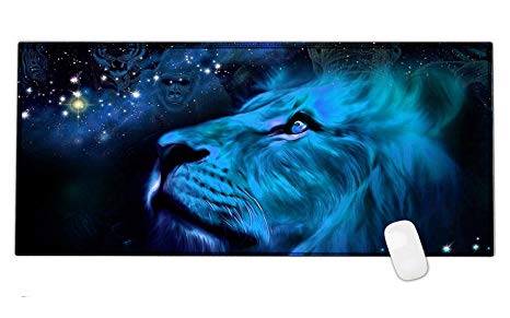 RICHEN Large Gaming Mouse Pad Mat, Office Mouse Pad Extra Large Size, Washable Material Extended XXL Size Mouse Mat Pad, Non-Slippery Rubber Base,35.4"x 15.5" (GMP-25)