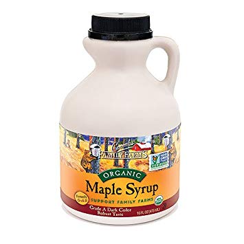 Coombs Family Farms 100 % Pure Organic Maple Syrup Grade A Amber Rich, 16 Ounce Jug