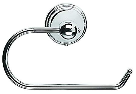 Croydex Westminster Wall Mounted Toilet Roll Holder with Zinc Alloy Construction, Chrome