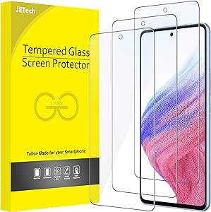 JETech Protector de Pantalla para Samsung Galaxy A53 5G / A52 / A52 5G / A52s 5G, Cristal Vidrio Templado 9H, HD Transparente, 3 Unidades