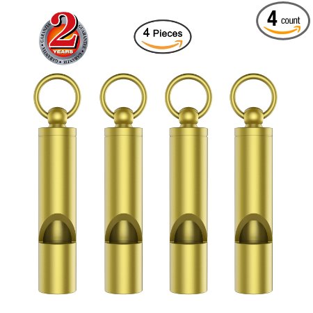 Mini Whistle Premium Emergency Whistle by Outmate-H62 Brass Loud Version EDC Tools