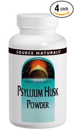 Source Naturals Psyllium Husk Powder, Excellent Low Caloric Source of Soluble Dietary Fiber,12 Ounces (Pack of 4)