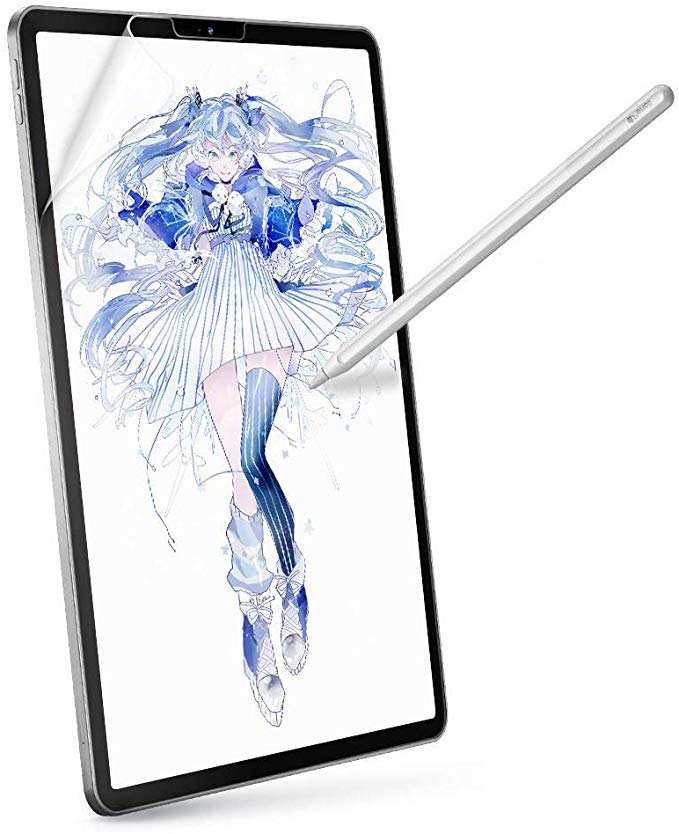 BENKS Screen Protector for iPad Pro 12.9 Inch (2018), Write, Draw and Sketch with The Apple Pencil Like on Paper, Anti Reflection PET Film Compatible with Apple iPad Pro 12.9 inch Tablet
