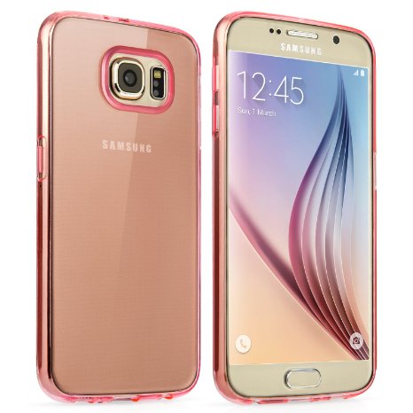 Yousave Accessories Samsung Galaxy S6 Case Ultra Thin Rose Pink Silicone Gel Cover