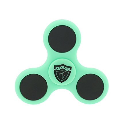Nicpay EDC Fidget Hand Spinner Toy Stress Reducer - Ultra Fast Bearings Fidget Toys for Adults and Kids (style 2:Green)