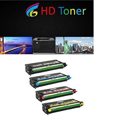 HD Toner Dell 3130 4 Pack of Replacement Toner Cartridges Set
