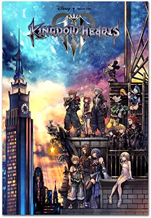 Printing Pira Kingdom Hearts III Poster - PS4 Exclusive - Box Art (24x36)