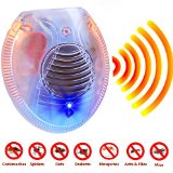 Ultrasonic Rodent Mice Ant Spider Cockroach Mosquito and Mouse Repellent - Electronic Plug In Pest Repeller - Best Alternative To Rat Killer Glue Traps Pest Control Insect Zapper Or Poison Spray