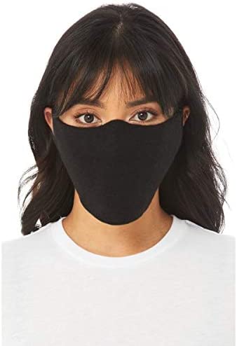 Bella   Canvas Cloth Face Coverings, Black, Pack of 10