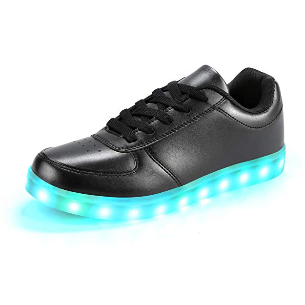 Padgene Women's Men's LED Lights Up Shoes Luminous Flashing Trainers USB Charging Lace Up Couples Shoes-Best Gift