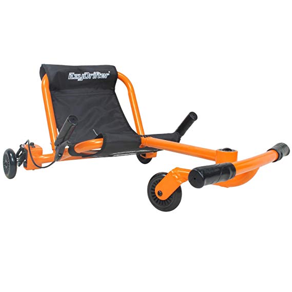 Ezyroller Drifter - Orange - Ride On for Children Ages 6  Years Old - New Twist on Scooter - Kids Move and Drift Using Right-Left Leg Movements to Push Foot Bar - Fun Play and Exercise