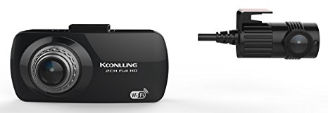 KOONLUNG Mini A1 1080P Dual Camera Car DVR Dash Cam Dashboard 160° Wide Viewing Digital Car Video, SONY Exmor IMX322 Sensor Contain 32GB Memory Card , Traveling Driving Recorder
