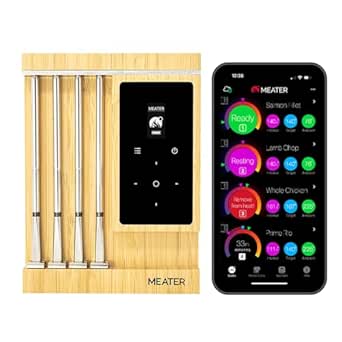 [New] MEATER Pro XL - Wireless Smart WiFi Meat Thermometer - 4 Probes, Bluetooth, 1000°F Open Flame, Multi-Sensor Probes, Certified Accuracy | BBQ, Oven, Grill, Smoker, Air Fryer, Deep Fryer