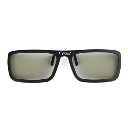 Cyxus 3D Clip On Glasses [Lightweight Clear] For Movies/Cinema/TV Active Eyewear