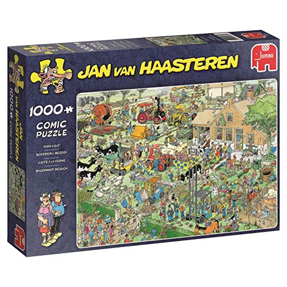 Jumbo Jan Van Haasteren Farm Visit Jigsaw Puzzle (1000 Piece)