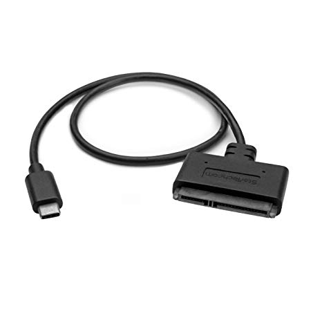 STARTECH USB C to SATA Adapter, 2.5" SATA Drives(USB31CSAT3CB), Black