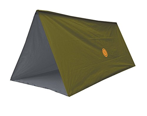 UST Tube Tarp and Camping Shelter with Compact, Multifunctional Use and Reversible and Flame Retardant Construction for Emergency, Hiking, Camping, Backpacking and Outdoor Survival