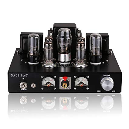 Nobsound 6P1 6.8W 2 Vacuum Tube Power Amplifier; Stereo Class A Single-Ended Audio Amp Headphone Amplifier Handcrafted (with Headphone Amp Function)
