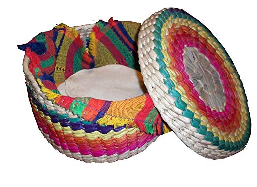 Oro Import Palm Tortilla Basket Keeper Warmer Eco Friendly Handmade Mexican Folk Art