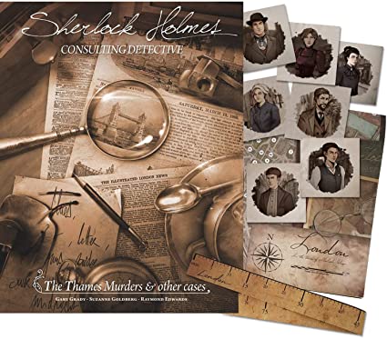 Sherlock Holmes Consulting Detective: The Thames Murders & Other Cases - Includes Character Portraits and Travel Time Map Ruler