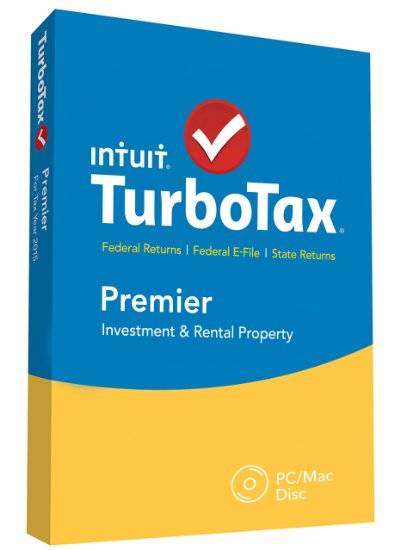 TurboTax Premier 2015 Federal  State Taxes  Fed Efile Tax Preparation Software - PCMacDisc