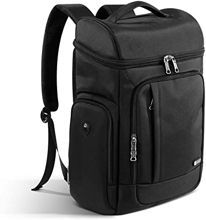 Travel Laptop Backpack, College School Backpack for Men and Women with USB Charging Port,Water Resistant Big Business Computer Backpack Bag Fit 17 Inch Laptop and Notebook,Black Bookbags