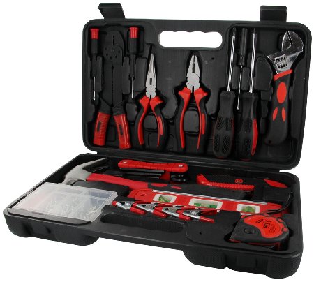 Tool Set, Homeowner's Tool Kit with 180 Pieces - Including Assorted Screw Kit