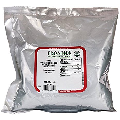 Frontier Natural Products Milk Thistle Seed Whole ORGANIC 1 lbs