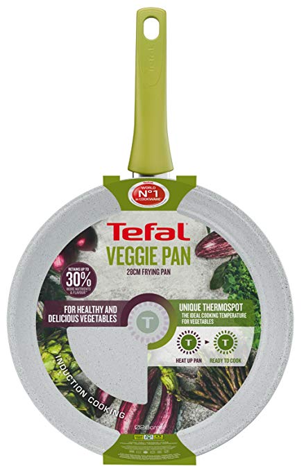 Tefal C4090642 Veggie Frying Pan, 28 cm, Grey